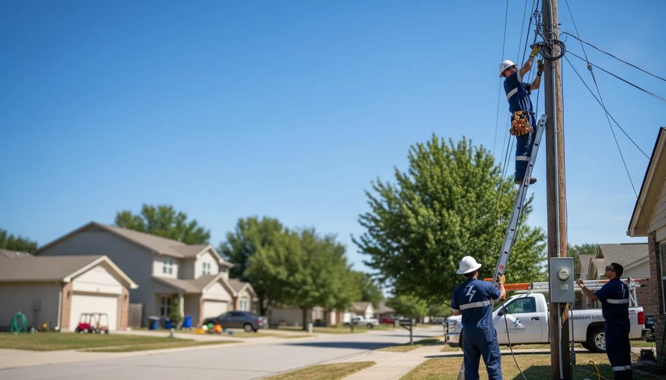 Residential electrician providing installation services in Shelbyville, MO